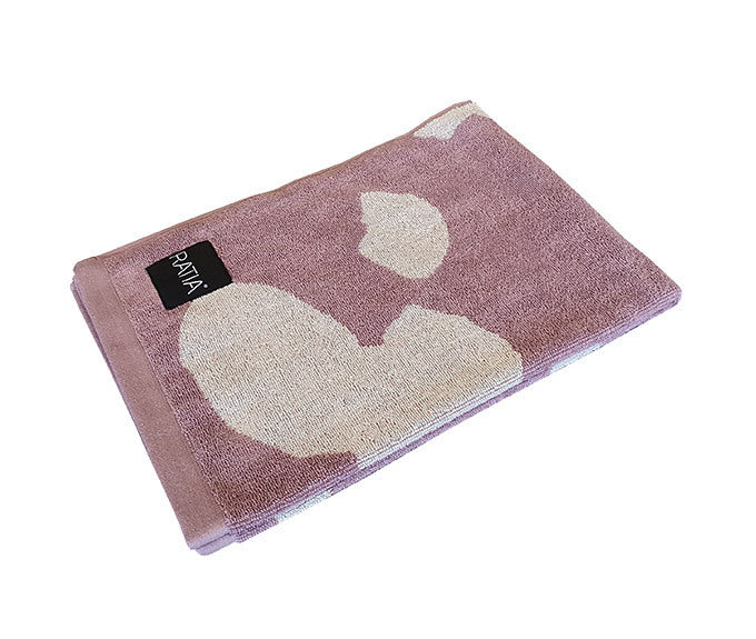 RATIA HAND TOWEL CITY BLOSSOM, MAUVE/BONE (50x70cm)