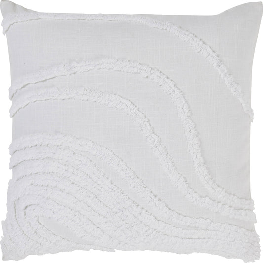 PILLOW TAGE 20x20" - WHITE COTTON