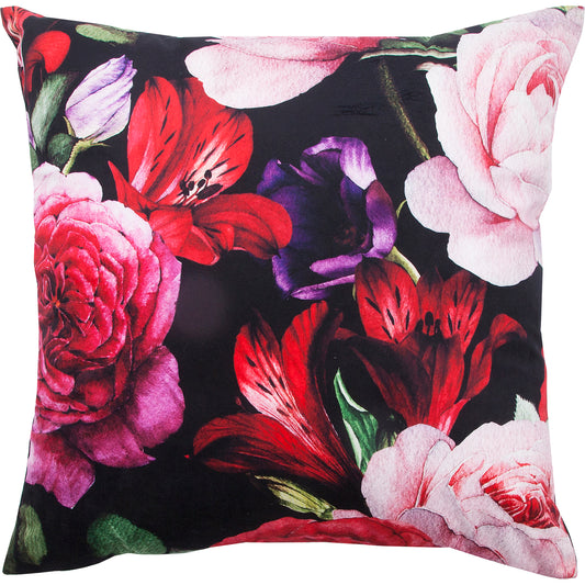 PILLOW OLGA 20x20" FLOWER PRINT VELVET