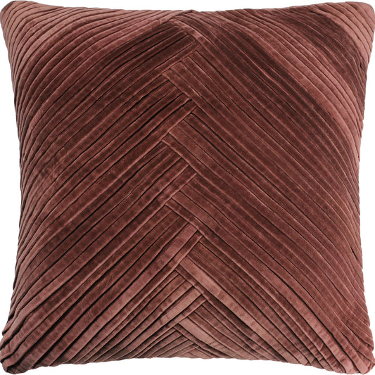 PILLOW KAJSA 22" x 22" - BURGUNDY