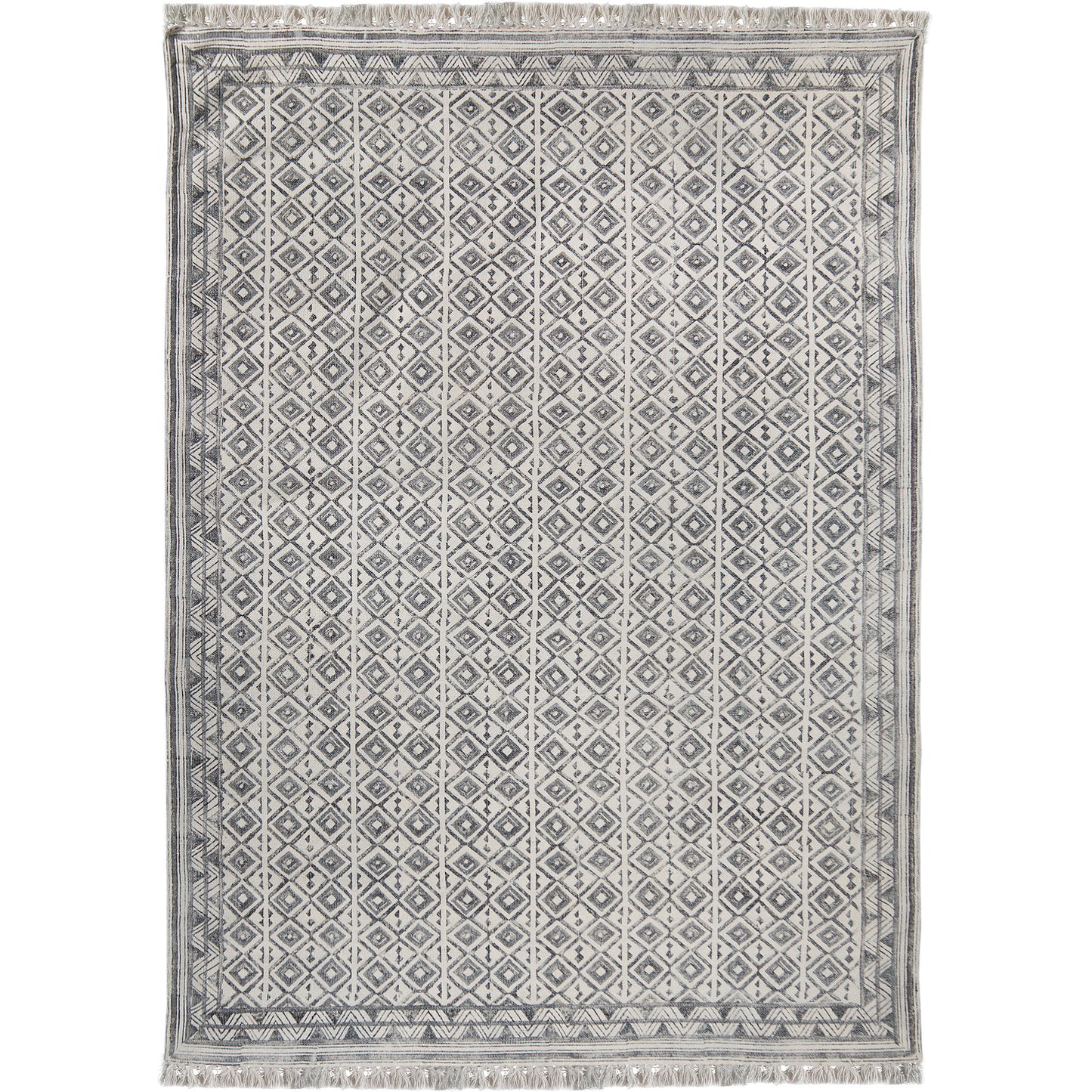 CARPET TOVE - NATURAL/BLACK 5 x 7